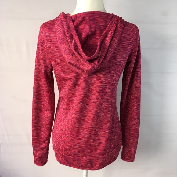 Tangerine Tops - Tangerine pink space dye long sleeve hoodie top